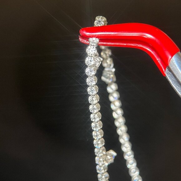 Pandora Sparkling Drop Collier Tennis Necklace - Picture 5 of 9